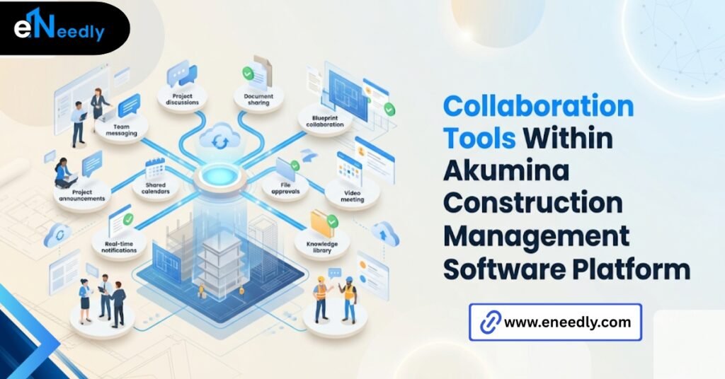 Collaboration tools Within Akumina construction Management Software platform