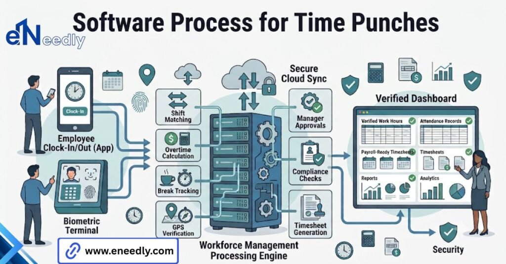 Soft ware process for Time punches