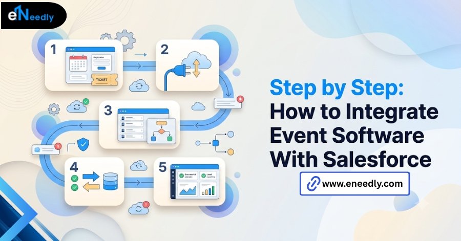 step by step how to integrate event software with Salesforce