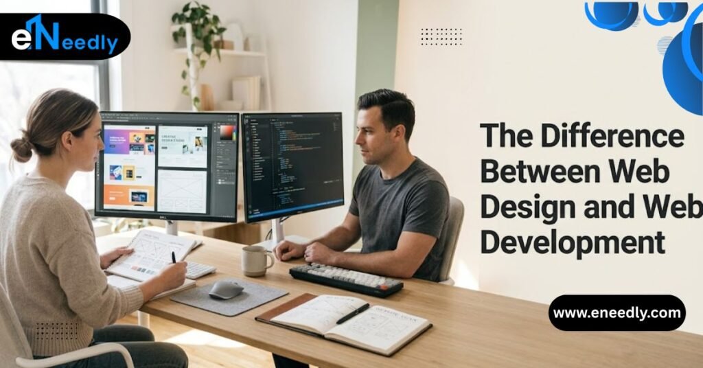 the difference between web design and web developement
